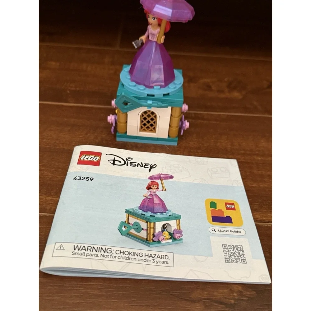 LEGO 43259 DISNEY TWIRLING ARIEL COMPLETE INSTRUCTIONS NO BOX